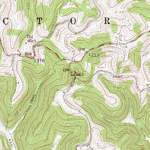 Topographic Map of Greenwood School (historical), WV