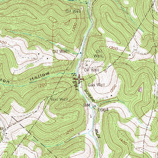 Topographic Map of Liston School (historical), WV