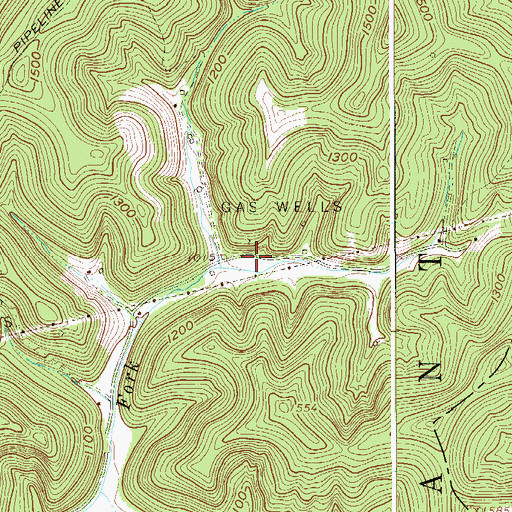 Topographic Map of Merrifield School (historical), WV