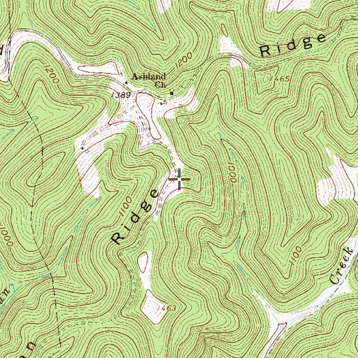 Topographic Map of Morgan Ridge School (historical), WV