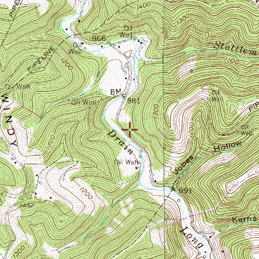 Topographic Map of Sugar Grove School (historical), WV