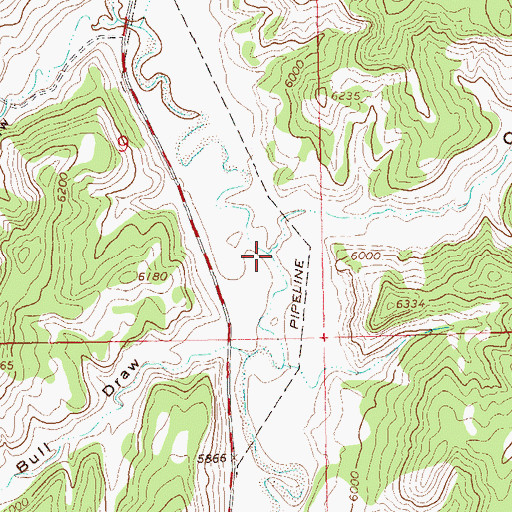 Topographic Map of Cow Canyon, CO