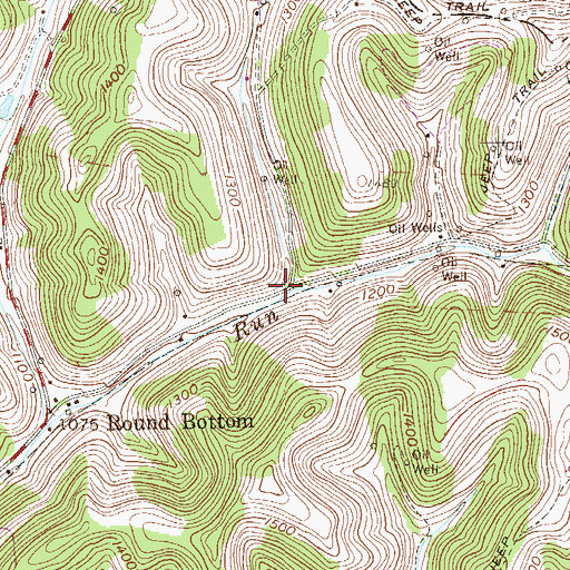 Topographic Map of Cappo Run School (historical), WV
