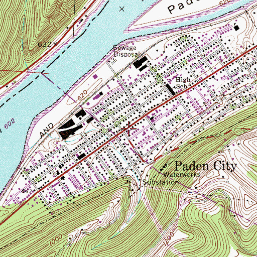 Topographic Map of Saint Pauls Methodist Church, WV