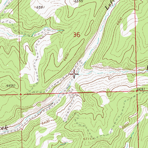 Topographic Map of Left Fork Philadelphia Creek, CO