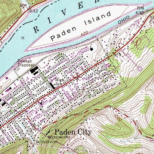 Topographic Map of Wesleyan Methodist Church, WV