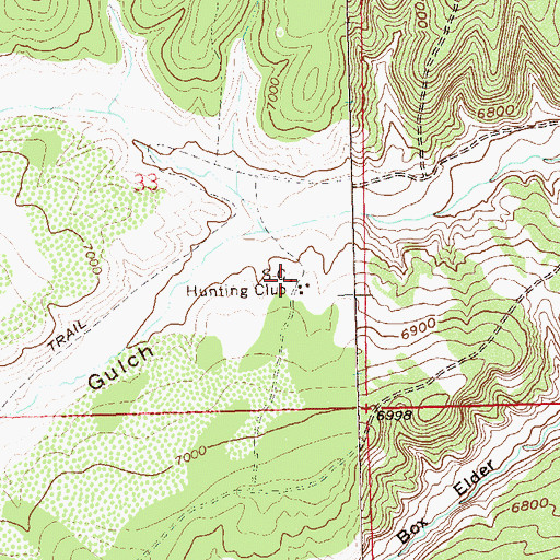 Topographic Map of S-C Hunting Club, CO