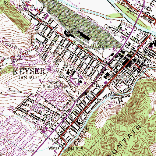 Topographic Map of Fort Fuller (historical), WV
