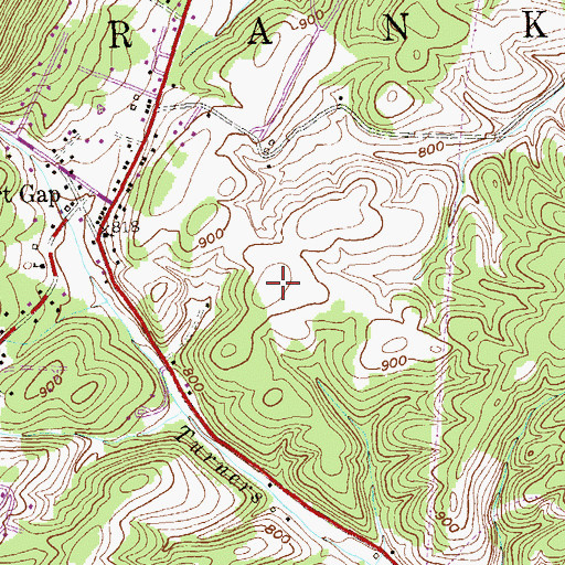 Topographic Map of Frankfort Middle School, WV