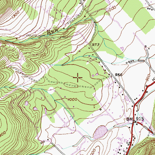 Topographic Map of Keyser High School, WV