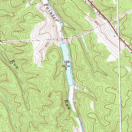 Topographic Map of Painter School (historical), WV