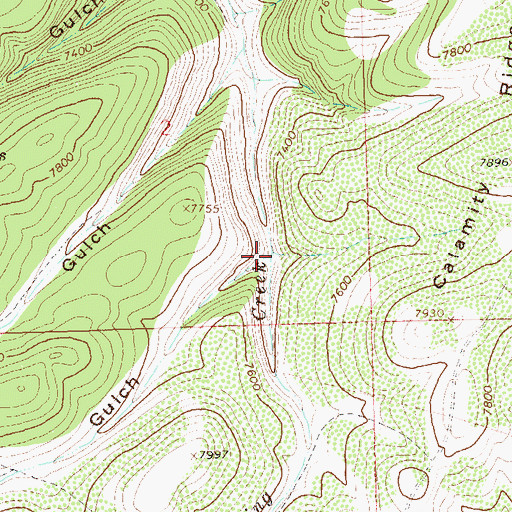 Topographic Map of Seep Gulch, CO