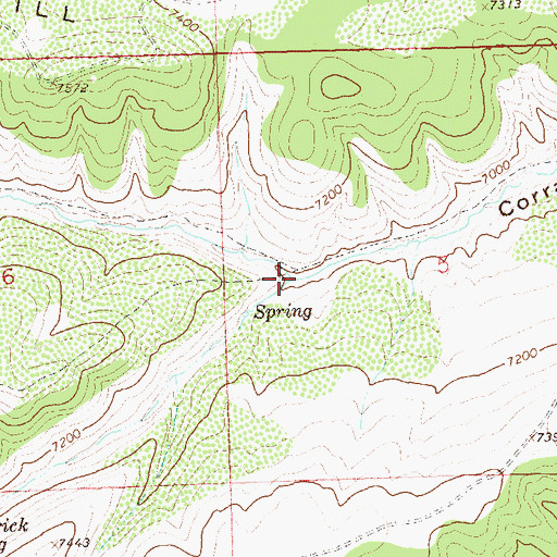 Topographic Map of Water Gulch, CO