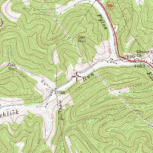 Topographic Map of Furbee School (historical), WV