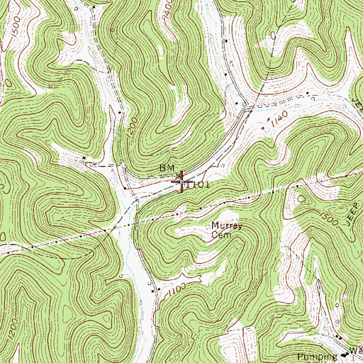 Topographic Map of Murray School (historical), WV