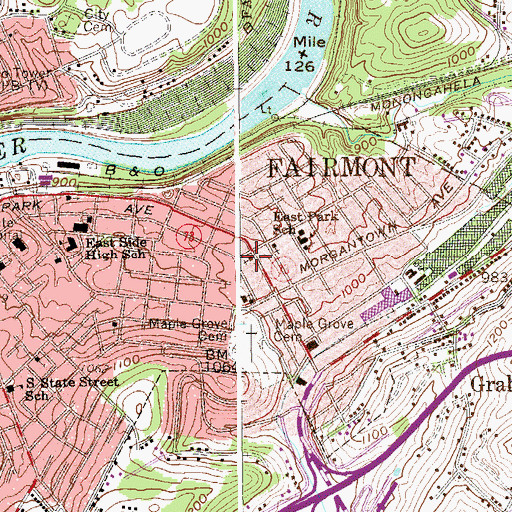 Topographic Map of Christian and Missionary Alliance Church, WV