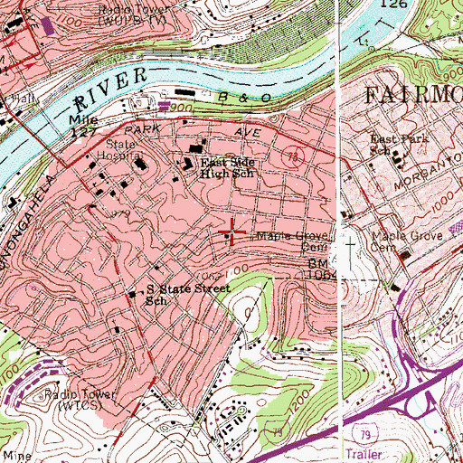 Topographic Map of The Church of Jesus Christ of Latter Day Saints, WV