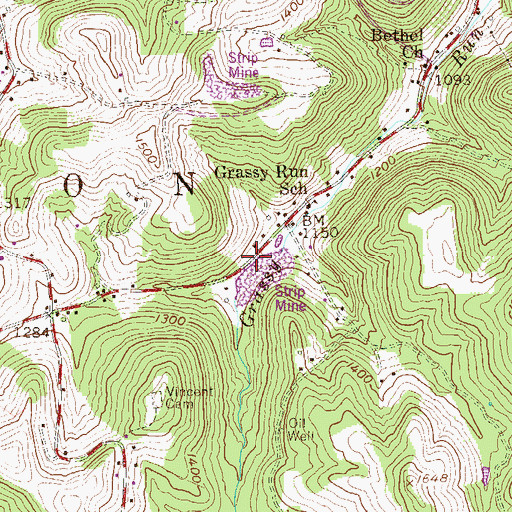 Topographic Map of Gath (historical), WV