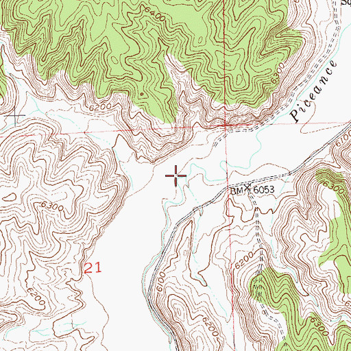 Topographic Map of Lee Gulch, CO