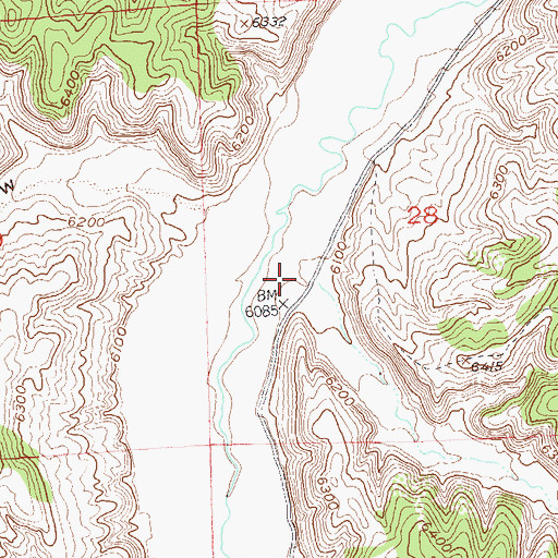 Topographic Map of Hatch Gulch, CO