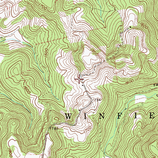 Topographic Map of Moran School (historical), WV