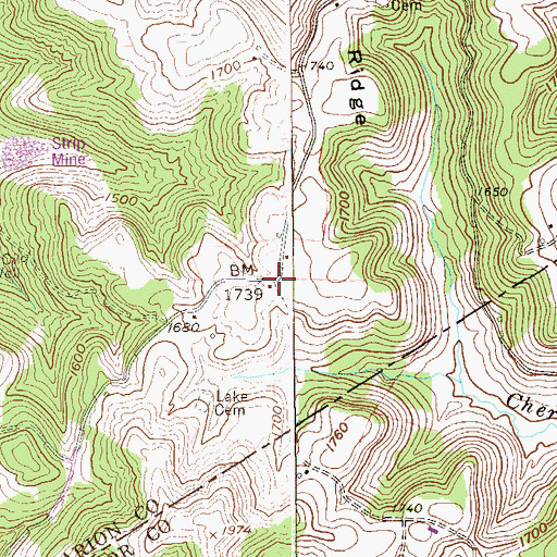 Topographic Map of Neel (historical), WV