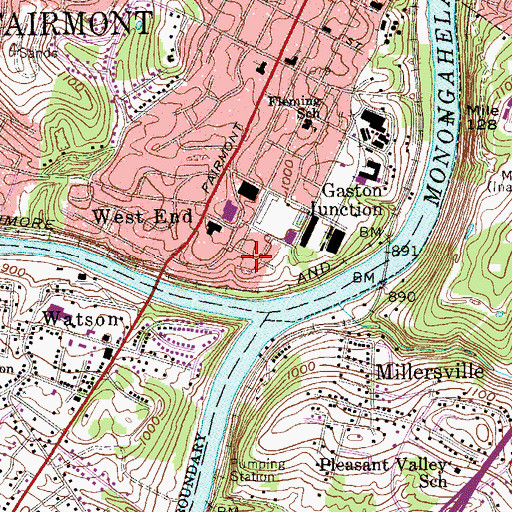 Topographic Map of Pettyjohn (historical), WV