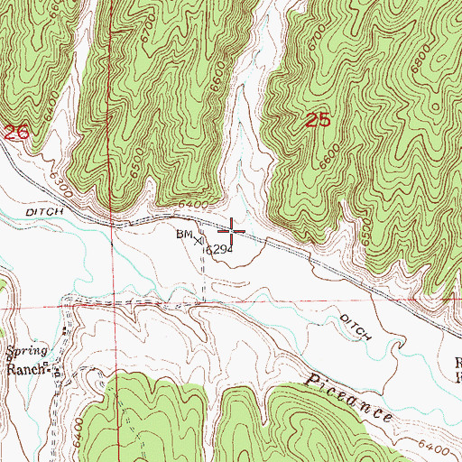 Topographic Map of P-L Gulch, CO