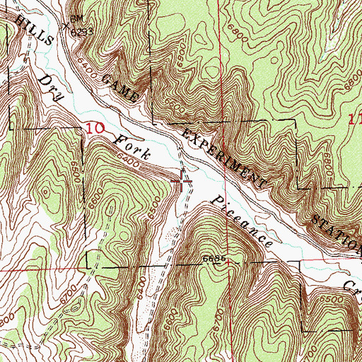 Topographic Map of Little Corral Gulch, CO