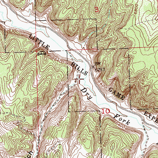 Topographic Map of Thompson Gulch, CO