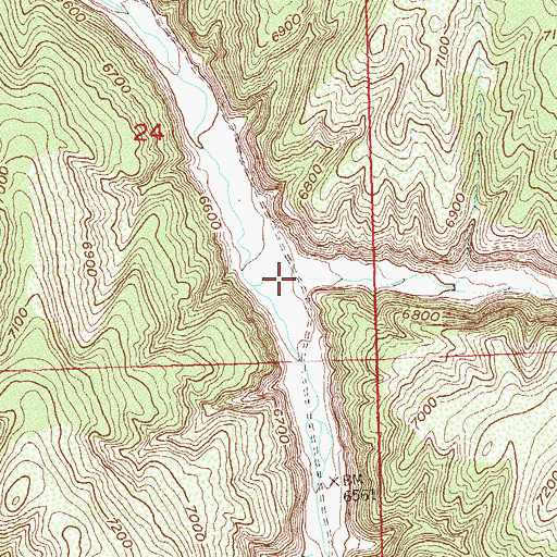 Topographic Map of Segar Gulch, CO