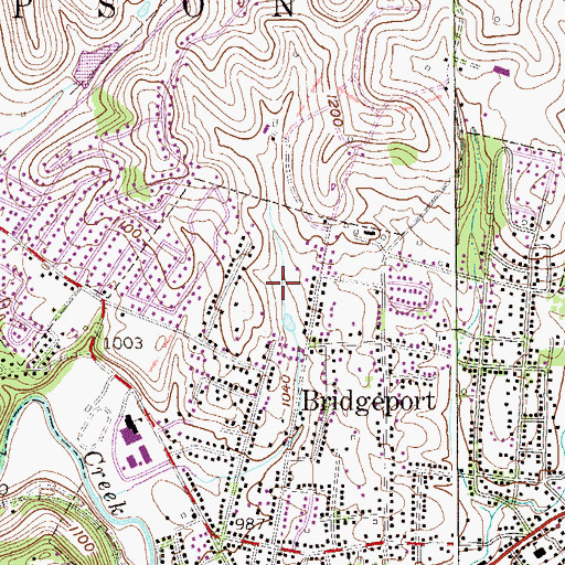 Topographic Map of Compton Park, WV