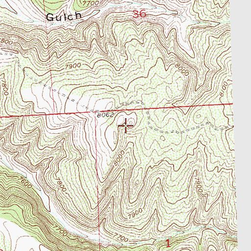 Topographic Map of Segar Mountain, CO