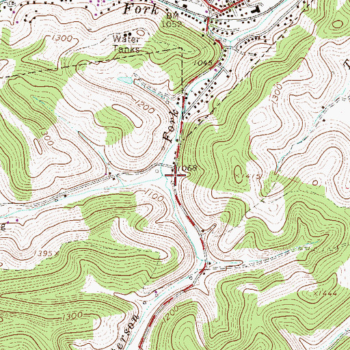 Topographic Map of Patterson School (historical), WV