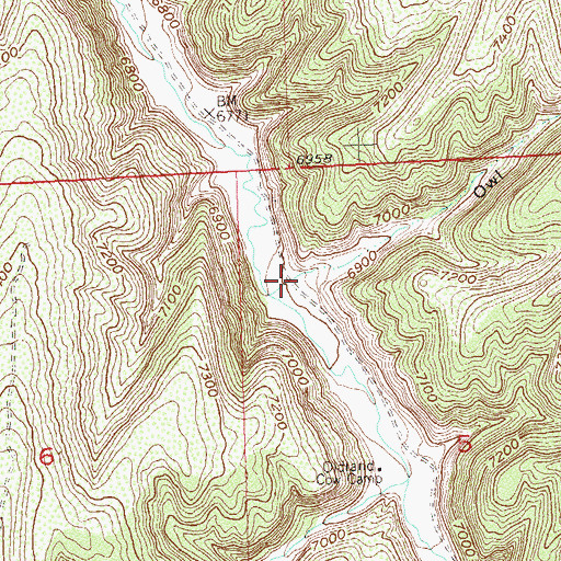 Topographic Map of Owl Gulch, CO