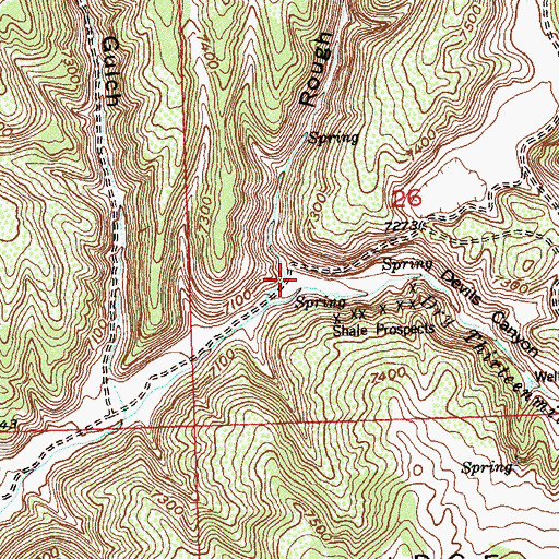 Topographic Map of Rough Gulch, CO
