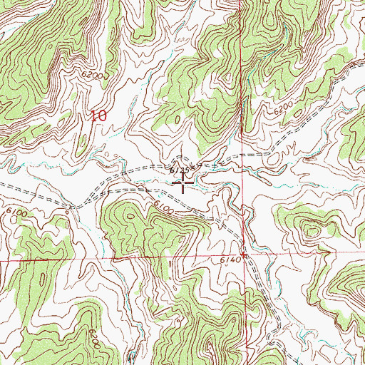 Topographic Map of South Fork Texas Creek, CO
