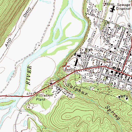 Topographic Map of Fort Pearsall (historical), WV