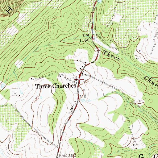 Topographic Map of Mount Bethel Presbyterian Church, WV