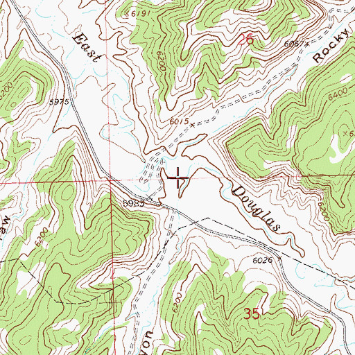 Topographic Map of Pollock Canyon, CO