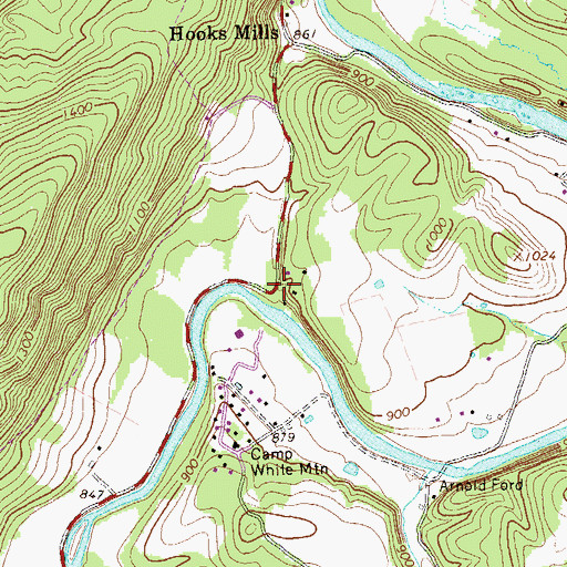 Topographic Map of Riverdale School (historical), WV
