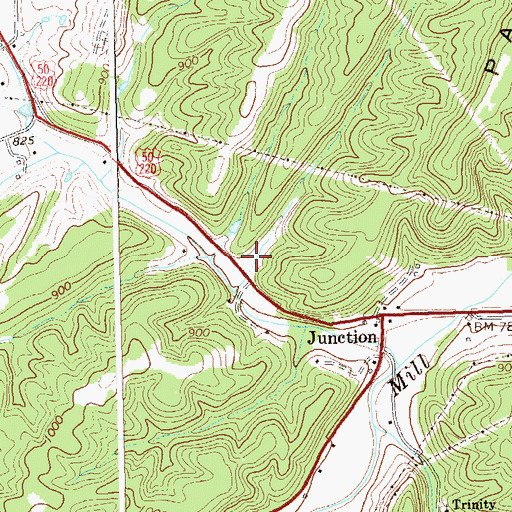 Topographic Map of Union School (historical), WV