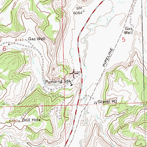 Topographic Map of Sand Draw, CO