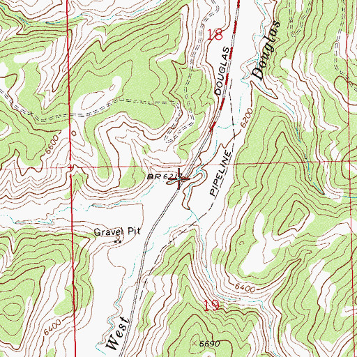 Topographic Map of Waggoner Draw, CO