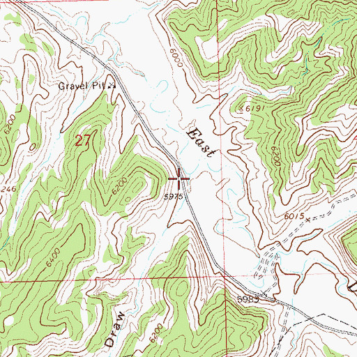 Topographic Map of White Coyote Draw, CO