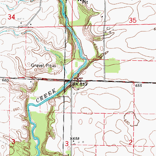 Topographic Map of Union School (historical), IL