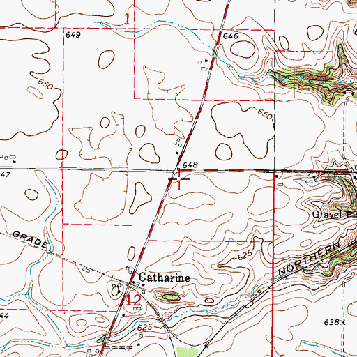 Topographic Map of Hobbs School (historical), IL