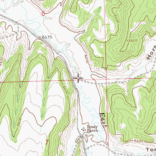 Topographic Map of Horse Pasture Canyon, CO