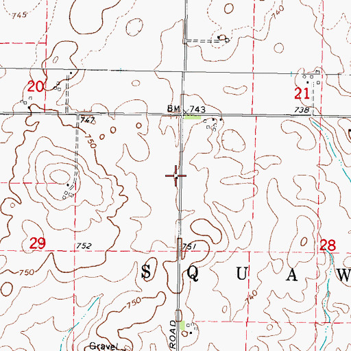 Topographic Map of Fay School (historical), IL