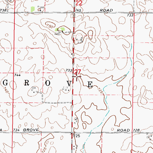 Topographic Map of Binder School (historical), IL